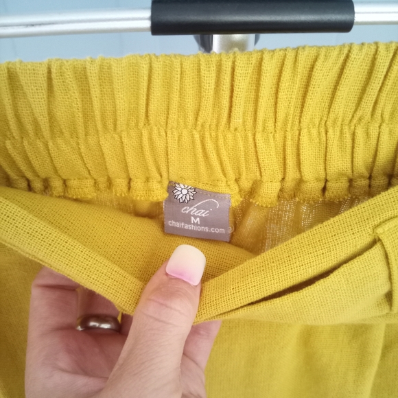 Yellow Women's Trousers - Picture 2 of 5